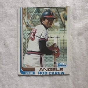 Topper Rod Carew Angel’s Baseball Card